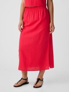 Gap Midi Linen Skirt